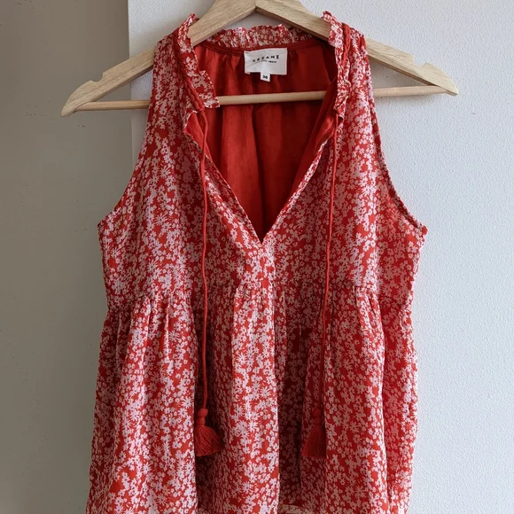 NWOT Sezane Isee blouse in ditsy print - Picture 3 of 5
